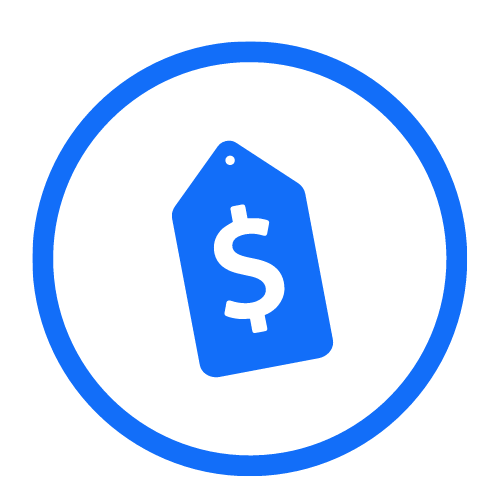 Icon with dollar symbol representing PREP’s as a cost-effective solution